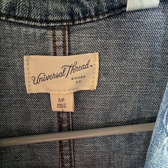 Universal Thread Denim Jumpsuit with Button Front - Picture 3 of 7